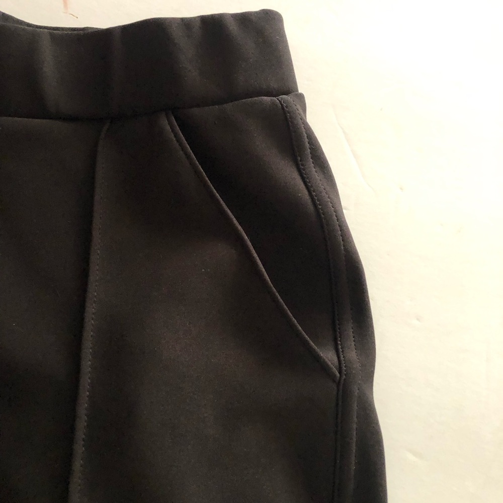 INDERO, Black Business Leggins W/back faux pockets, front side pockets Fit L/XL - Picture 7 of 16